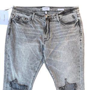 Womens FRAME Le Garcon Mid- Rise Straight Fit Jeans Monsoon Sz 32